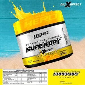 SUPER DRY DIURÉTICO HERO 200G FRUTAS AMARELAS